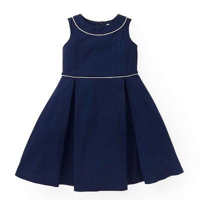 Hope & Henry Girls' Piped Sleeveless Fit And Flare Dress, Kids : Target