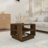 vidaXL Coffee Table Smoked Oak Engineered Wood Medium Coffee Table - 3 of 4