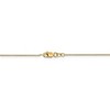 Black Bow Jewelry 0.8mm, 14k Yellow Gold, Diamond Cut Cable Chain Necklace - 3 of 4