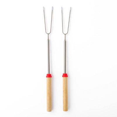 2ct Smores Sticks Tan Natural Wood - Bullseye's Playground™