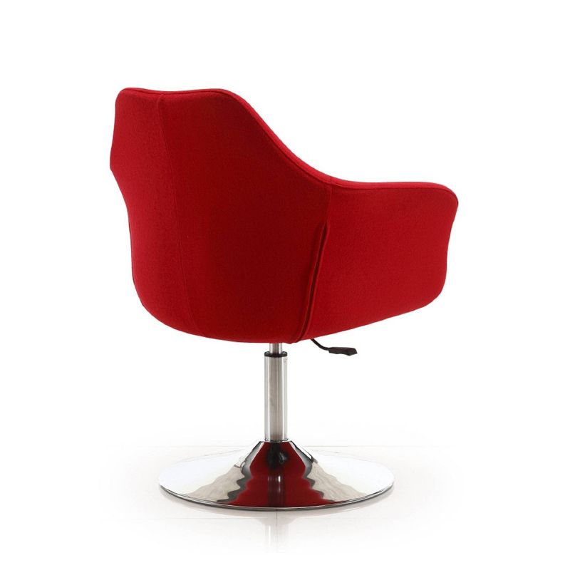 Kinsey Wool Blend Adjustable Height Swivel Accent Chair - Manhattan Comfort, 5 of 6