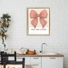 Stupell Industries Coral Bow You Are Loved Floating Frame Canvas Art - 3 of 4