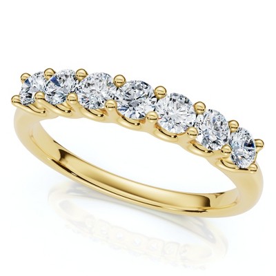 Pompeii3 1/2Ct Diamond Wedding Ring Gold U Prong Lab Created