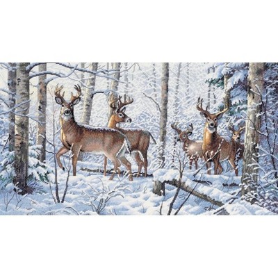 Dimensions Gold Collection Counted Cross Stitch Kit 18"X10"-Woodland Winter (18 Count)