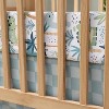 The Peanutshell Baby Crib Bedding Set for Boys - 3 Pieces - Dino Fitted Crib Sheet and Plush Baby Blanket Set with Checkered Dust Ruffle - Dinosaur - 4 of 4