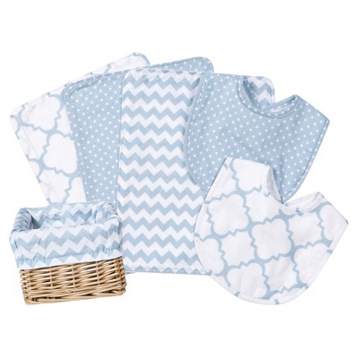 Trend Lab Feeding Basket Gift Set - Blue Sky 7pc