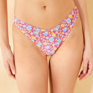 Women's Low-Rise High Leg Cheeky Bikini Bottom - Wild Fable™ - 1 of 4