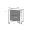 NicBex 2 Drawers Dresser for Bedroom,Chest of Drawers with Black Metal Handle Design,Modern Freestanding Dresser,Storage Dressers for Bedroom - 3 of 4