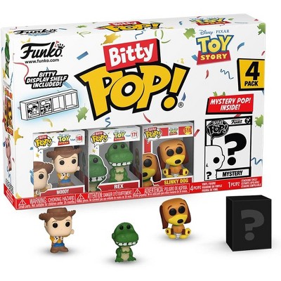 Funko Bitty Pop Toy Story - Woody, Rex, Slinky Dog and A Surprise Mystery Mini Figure