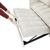 TiranisuBest Grey 3-in-1 Sectional Sofa Bed with Pull-Out Function, Adjustable Backrest, and Side Pocket, Ideal for Compact Spaces - 4 of 4