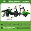 24V Kids Ride On Tractor, Excavator & Bulldozer w/ Trailer, Digger, Shovel Bucket, Remote, LED Lights, Music - 2 of 4