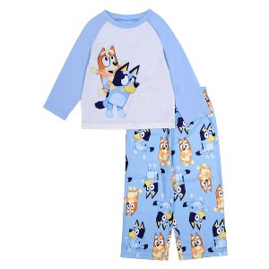 Bluey Toddler Boys' 2-Piece Polyester Sleepwear Pajama Sets - 1 of 3