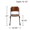 55 Downing Street Mael Modern Bentwood and Steel Chair - 4 of 4