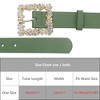 INSPIRE CHIC Women's Rhinestone Buckle Belts Faux Leather Waistband Belt 1Pc - 4 of 4
