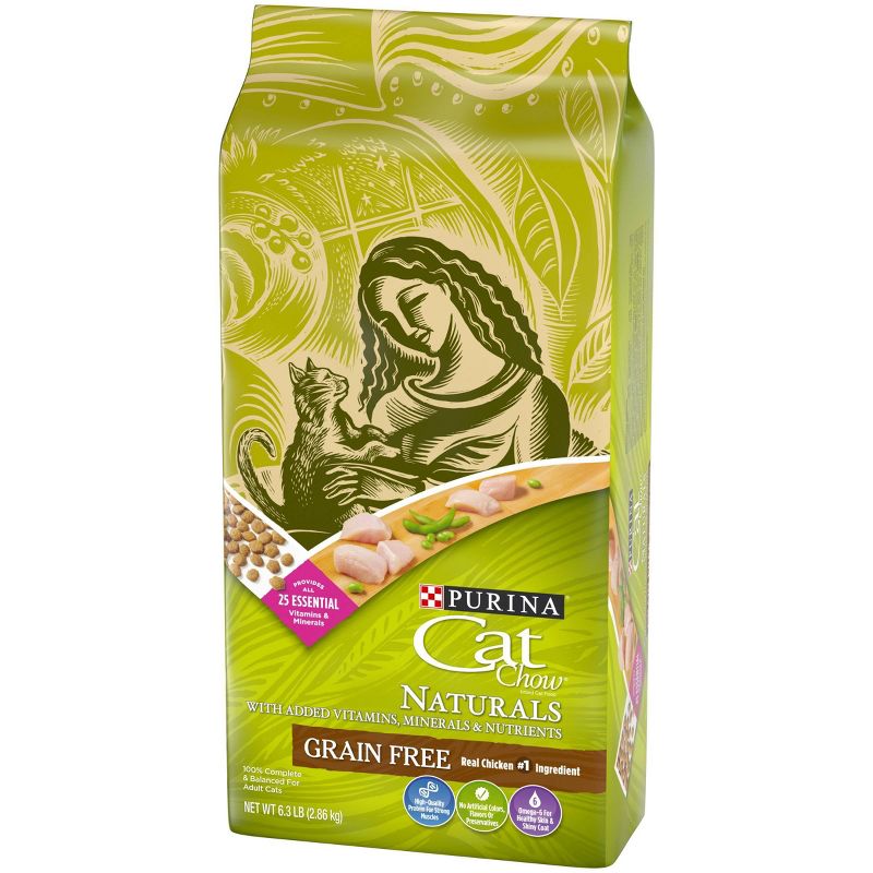 Purina Cat Chow Naturals Grain Free Chicken Flavor Dry Cat Food - 6.3lbs, 6 of 7
