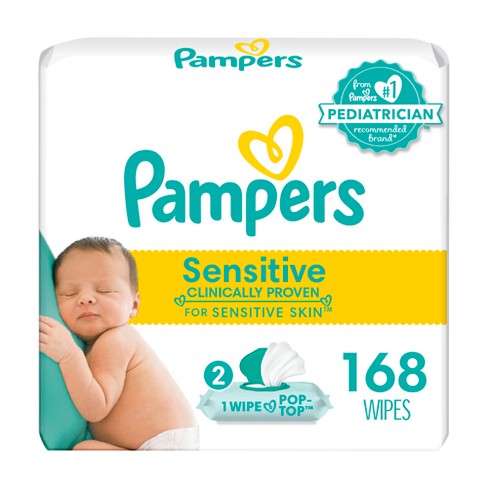 Pampers Sensitive Baby Wipes - 168ct : Target