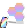 Yescom APP Control WiFi Hexagon LED Light Kit 14 Blocks & Base w/Alexa Google Home Game Room Decoration Gifts - 2 of 4