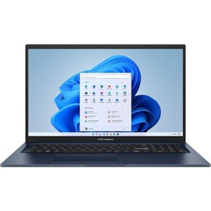 ASUS Vivobook 17.3” FHD Daily Laptop, Intel Core i3, Intel UHD, 4GB RAM, 128GB SSD, HDMI, Webcam, Wi-Fi, Windows 11 Home, Blue - 1 of 4
