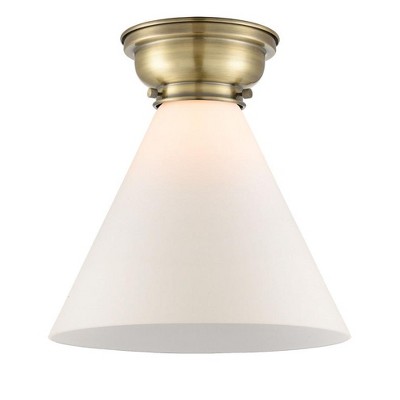 Cone - 1 Light Flush Mount In Industrial Style-11.4 Inches Tall and 12 Inches Wide