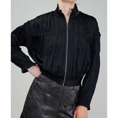Women's Shirred Sleeve Jacket - current air
