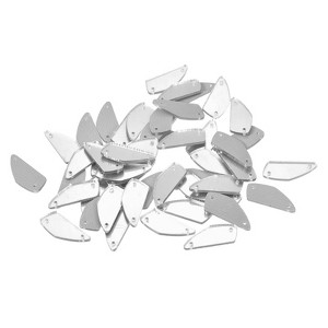 Unique Bargains Flat Back Sew on Acrylic Irregular Mirror Rhinestones 50 Pcs - 1 of 4