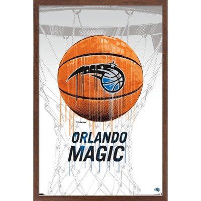Trends International NBA Orlando Magic - Drip Basketball 21 Framed Wall Poster Prints