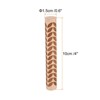 Unique Bargains Wood Clay Grain Texture Carved Fine Baking DIY Rolling Pins - 2 of 4