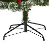 7ft. Frosted Pine Artificial Christmas Tree with 400 Clear LED Lights & Berries – Elegant Holiday X-Mas Display - 4 of 4