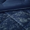 GlasFlength Bedding Sets King Cal King Velvet Comforter Set with Throw Pillow Serene Refined Calming For Bedrooms, Blue, 21.65"*18.5"*11.02" - 4 of 4