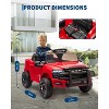 Jojoka 12V Licensed RAM Pickup Ride-On Truck, Remote Control, 3 Speeds, LED Lights, Music, All-Terrain - 4 of 4