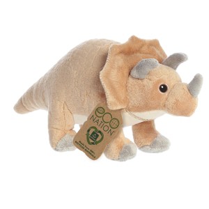 Aurora Eco Nation 12.5" Triceratops Brown Stuffed Animal - 1 of 4