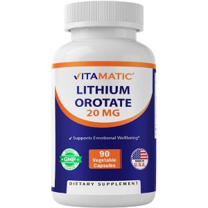 Lithium Orotate 20mg 90 Capsules - 1 of 4