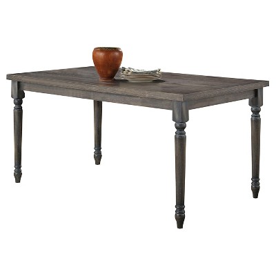 Wallace Dining Table Weathered Blue Washed - Acme Furniture