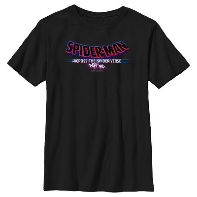 Boy's Spider-man: Across The Spider-verse Movie Logo T-shirt : Target