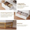 53.5“ Dresser for Bedroom,Modern 7 Drawer Triple Dresser with Gold Accents,Long Storage Organizer for TV Stand & Closet,Large Chest of Drawers - 3 of 4