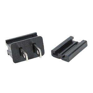 Novelty Lights Black Snap-On Vampire Plug SPT-1 for C9/C7 Socket or Zip Cord Wire - 1 of 4