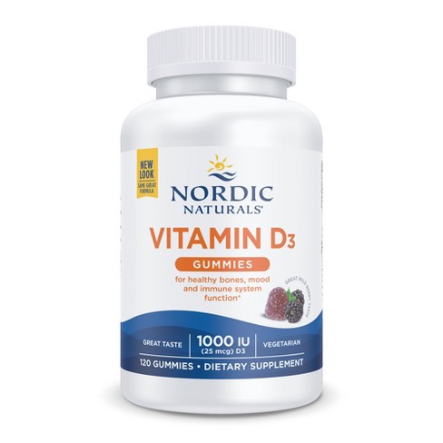 Nordic Naturals Vitamin D3 Gummies - Natural Cholecalciferol Vitamin D ...