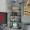 Tangkula 2PCS 5-Tier Metal Shelving Unit Heavy Duty Wire Storage Rack with Anti-slip Foot Pads - 2 of 4