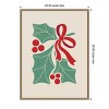 Amanti Art Christmas Icons Prima Set Nouveau Holly by Dominique Vari Canvas Art Framed - 3 of 4