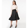 Unique Vintage Women's Retro Style High Waist Vivien Swing Skirt - 4 of 4