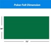 GSE 36" x 72" Casino Layout Felt, Professional Casino Tabletop Mat for Parties, Casino Poker Game Night - 2 of 4
