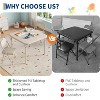 Kids Table Chairs Set-ASTM Certified Foldable Toddler Activity Table for Daycare,Classroom and Dining Room Space-Saving - 4 of 4
