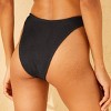 Women's Pucker Textured Mid-Rise Ultra High Leg Super Cheeky Bikini Bottom - Wild Fable™ - 2 of 4