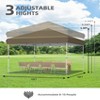 ODK Pop Up Canopy - Beach Tent with One Push Setup, 210d Oxford Fabric - Waterproof & UPF 50+, Outdoor Sun Shade Gazebo for Parties, Camping - 3 of 4