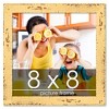 PosterPalooza | Square Shabby Chic Yellow Picture Frame - UV Acrylic, Foam Board Backing, Hanging Hardware - 2 of 4