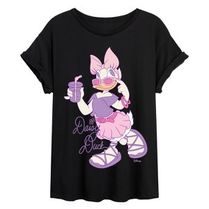 Women's - Disney - Daisy Duck Oversized Oversized Graphic T-Shirt - 1 of 4