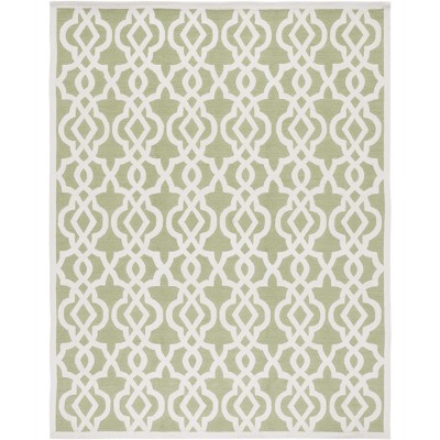 Ivory Floral Elegance 9' x 12' Tufted Synthetic Area Rug