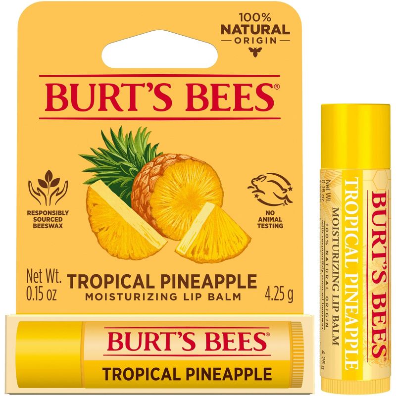 Burt&#39;s Bees Lip Balm - Pineapple - 0.15oz, 5 of 12