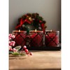 3x3 inch Red Pillar Candles Set of 3 - Elegant Decorative Candles for Home - Unscented Red Candles for Relaxing Atmosphere - 4 of 4