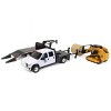 Big Country Toys 1/20 Ford F-350 Flatbed Dually w/ Gooseneck Trailer & Skid Steer Loader 474-450-Set - 4 of 4